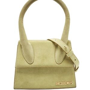 Jacquemus Green Suede Bag Le Chiquito Moyen